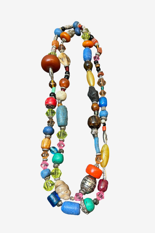 Multicolour Gemstone Long Necklace image 0