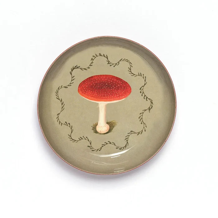 Mushroom Round Enamel Tray - The New York Public Library Shop