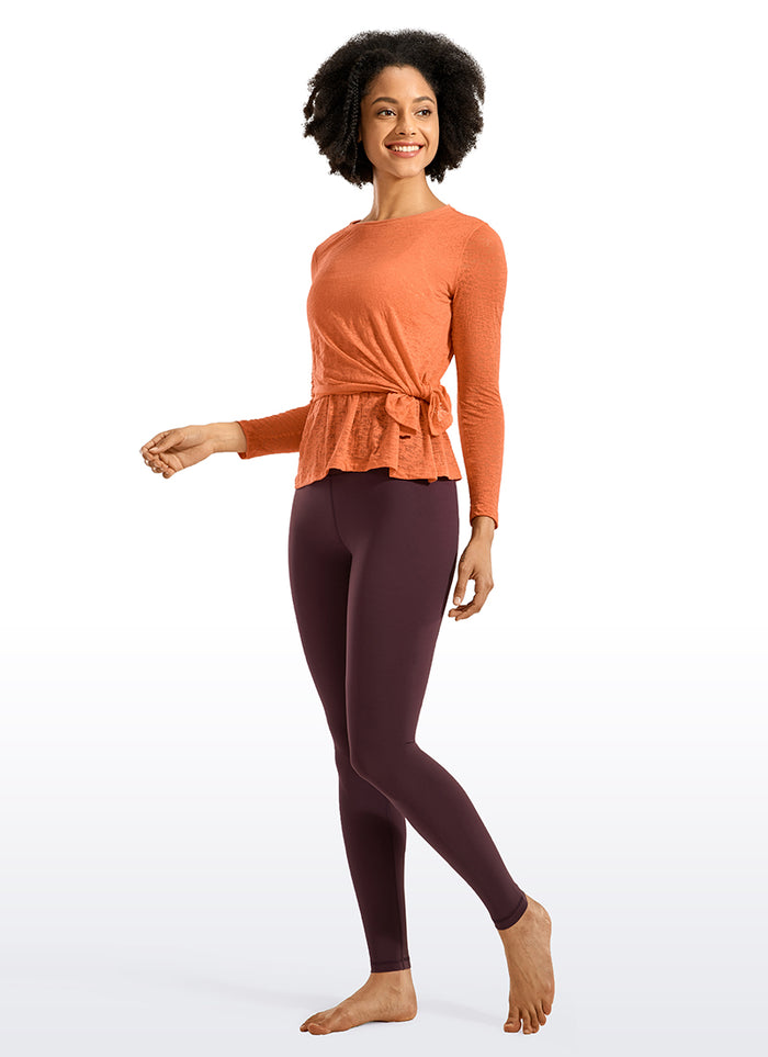 CRZ YOGA Women's Yoga Train High Rise Tall Nakedfeel Leggings 28'' Arctic Plum