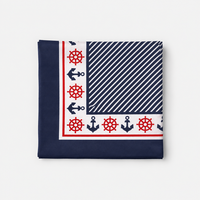 Nautical Anchor & Helm Scarf