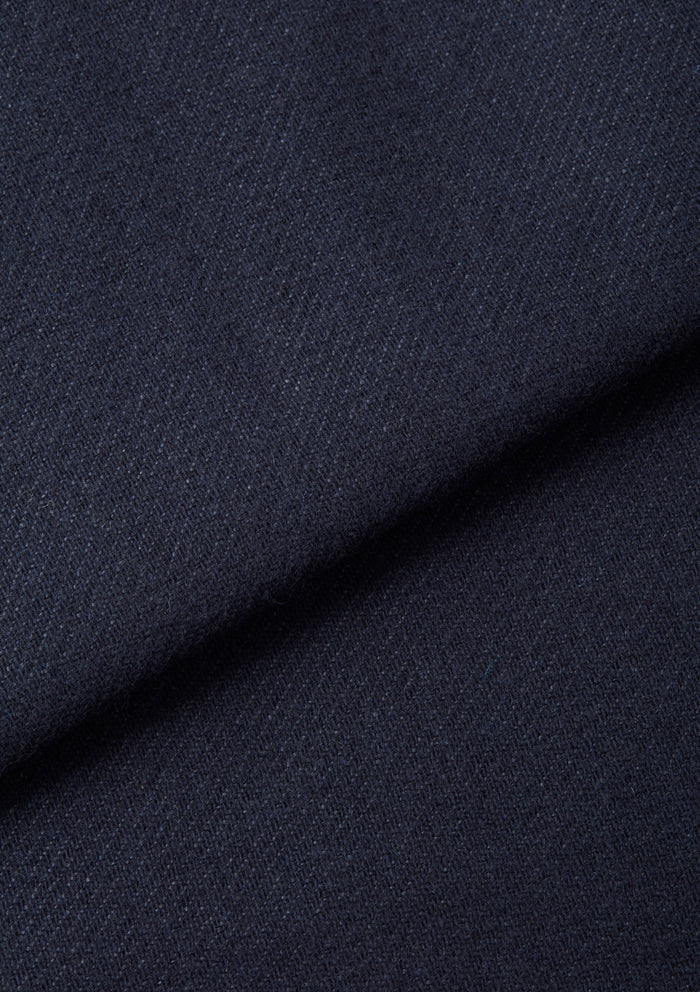 Navy Linen Wool Twill Gilet, Gilet - SIRPLUS