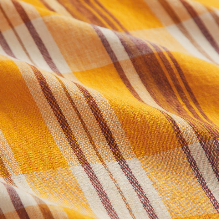 Nicolette Linen Euro Pillowcase Set - Marigold