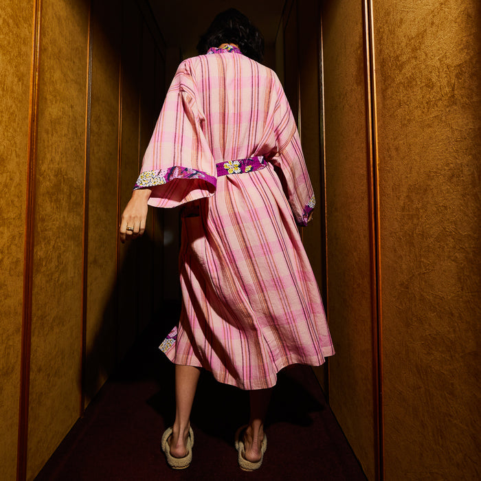 Nicolette Linen Robe - Poudre