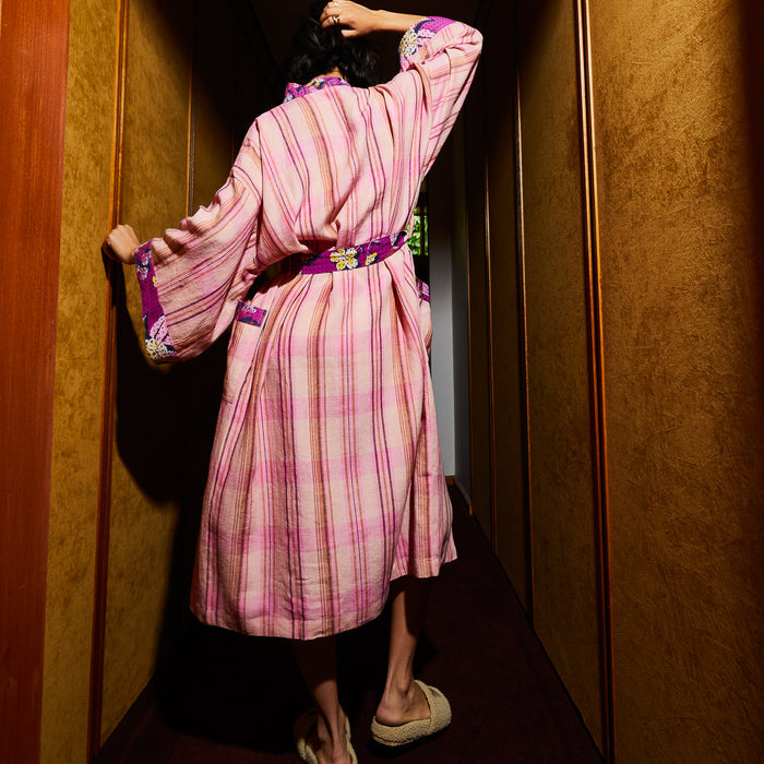 Nicolette Linen Robe - Poudre