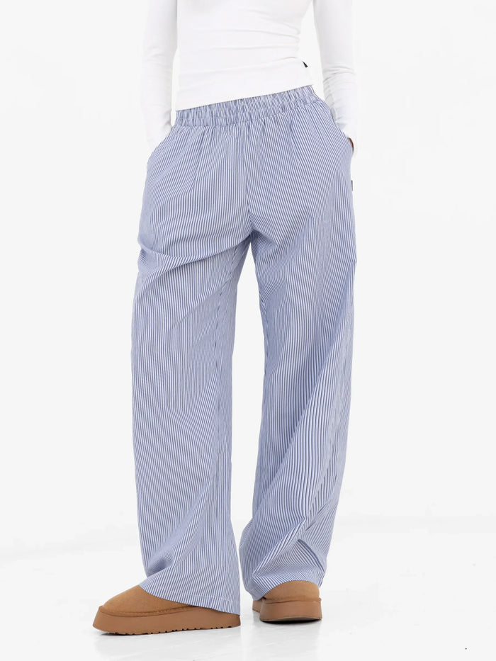 Noa Stripe Trousers - Navy Stripe