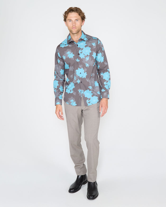 NORMAN SOFTBLOOM SHIRT - SLATE
