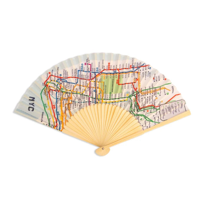 NYC Transit Map Fan - The New York Public Library Shop