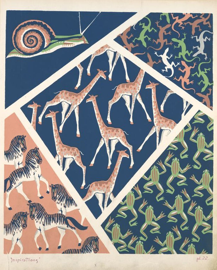 NYPL Animals Wool and Silk Blend Scarf