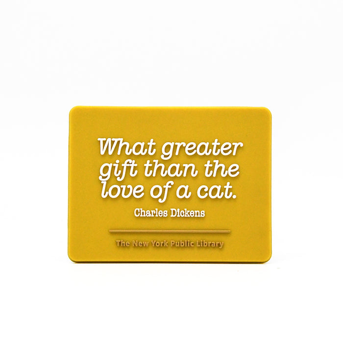 NYPL Charles Dickens Rubber Magnet - The New York Public Library Shop