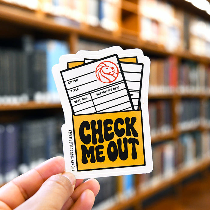 NYPL 'Check Me Out' Sticker