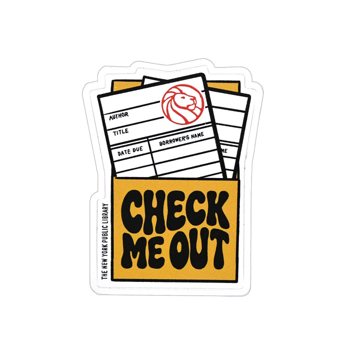NYPL 'Check Me Out' Sticker