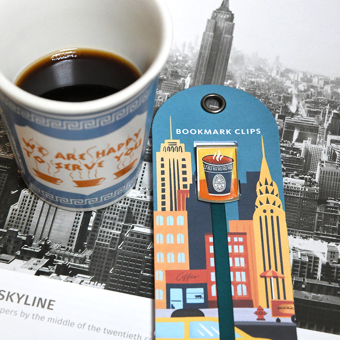 NYPL Coffee Cup Bookmark Clip