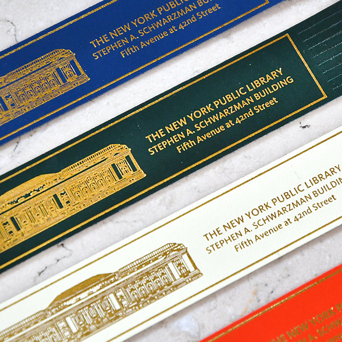NYPL Leather Library Bookmark - The New York Public Library Shop