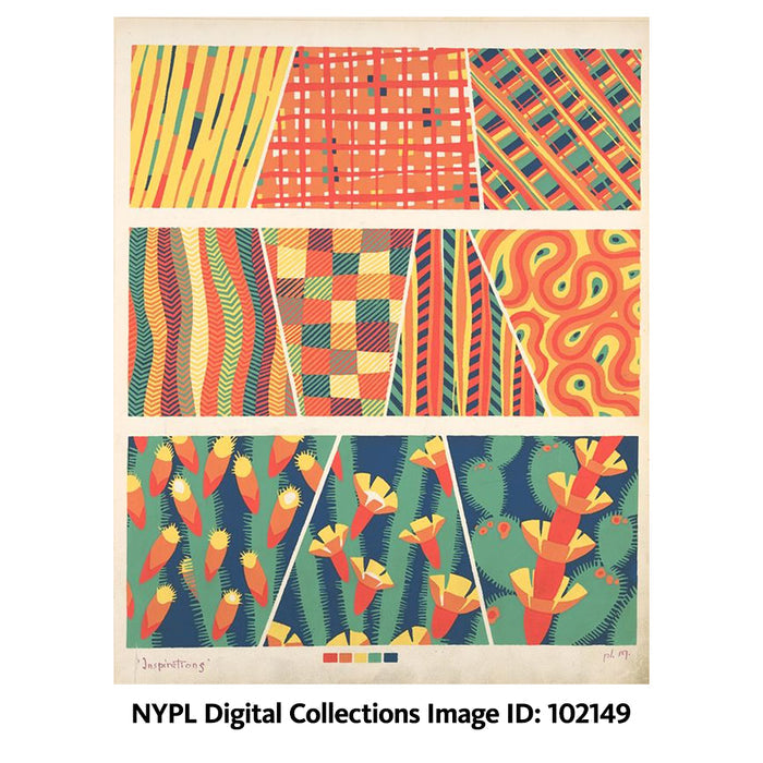 NYPL Melange Abstract Sandwashed Silk Oblong Scarf