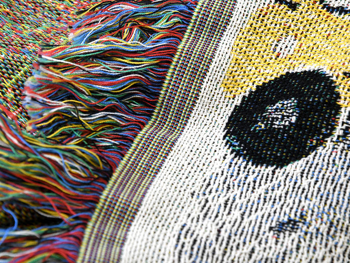Close-up of the blanket.