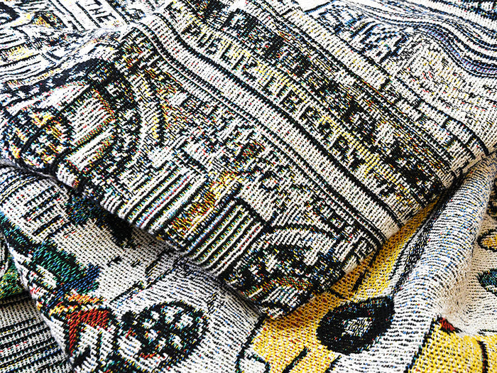 Close-up of the blanket.
