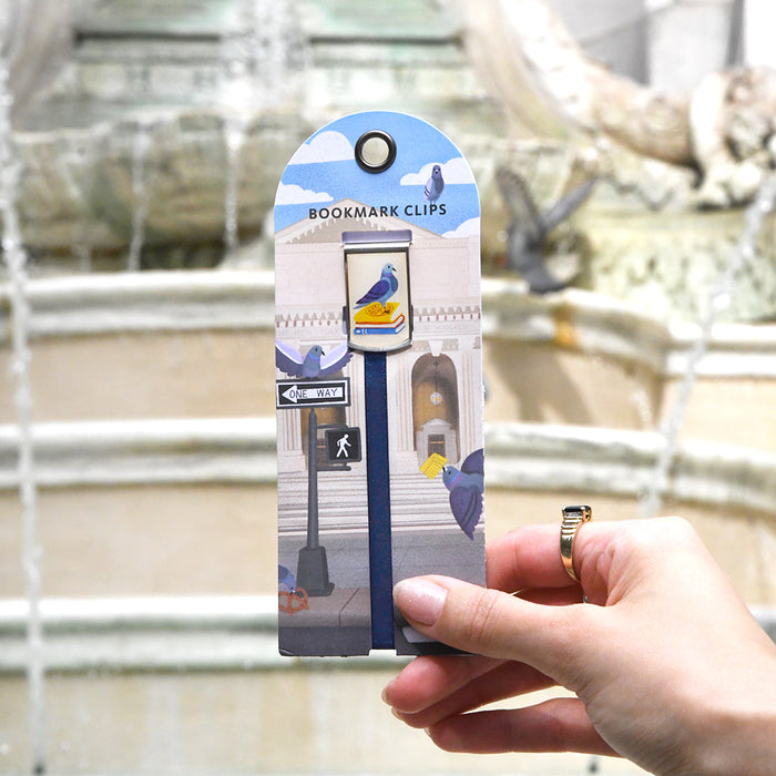 NYPL Pigeons at the Library Bookmark Clip