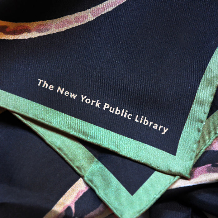 NYPL Snake Silk Scarf - The New York Public Library Shop