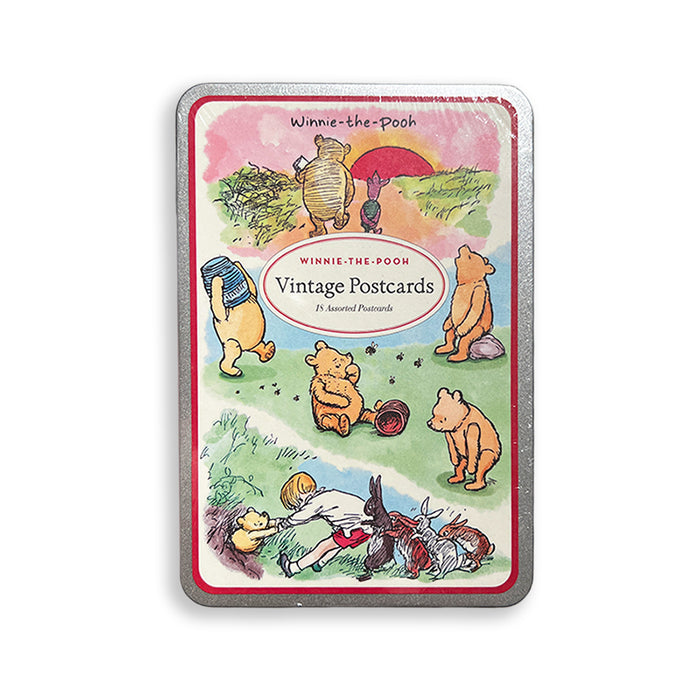 NYPL Winnie-the-Pooh Postcard Tin Set - The New York Public Library Shop