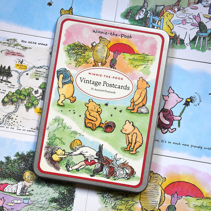 NYPL Winnie-the-Pooh Postcard Tin Set
