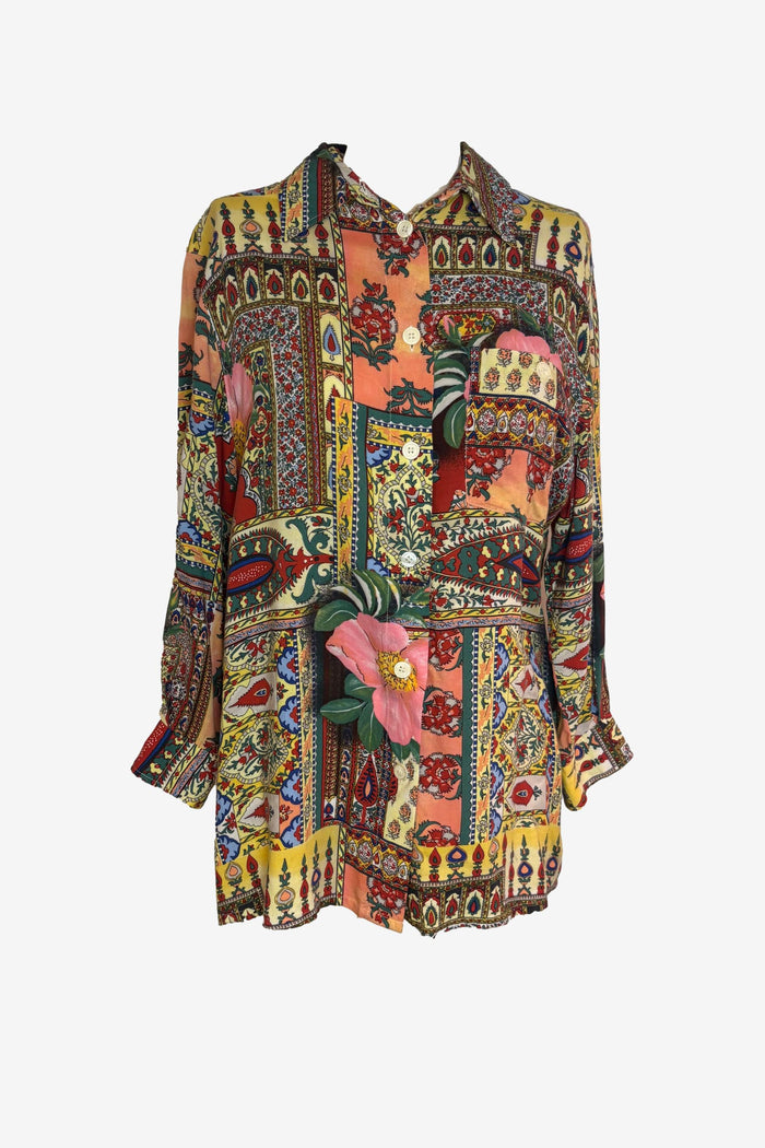 Office Town Floral Print Shirt
