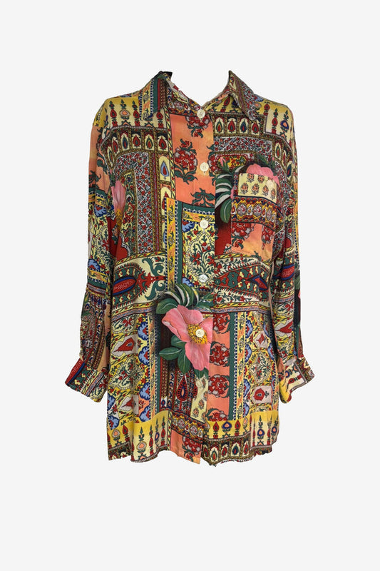 Office Town Floral Print Shirt