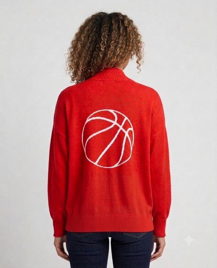 One Size Basketball Cardigan