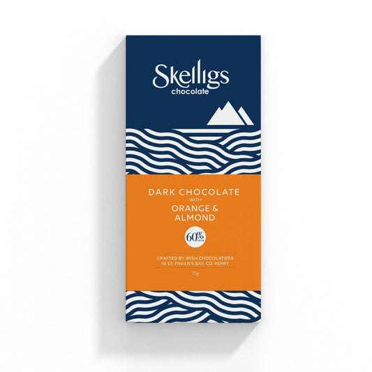 Orange and Almond Dark Chocolate Bar