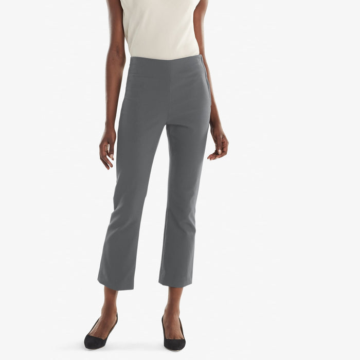 Front image of a woman standing wearing the Oshima pant in Monsoon | Exclude