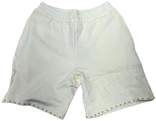 Paper Money - Destroyer Shorts - White - Clique Apparel