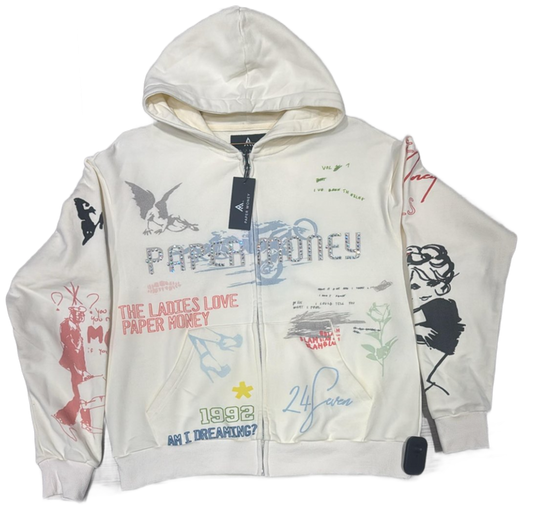 Paper Money - International Zip - White - Clique Apparel