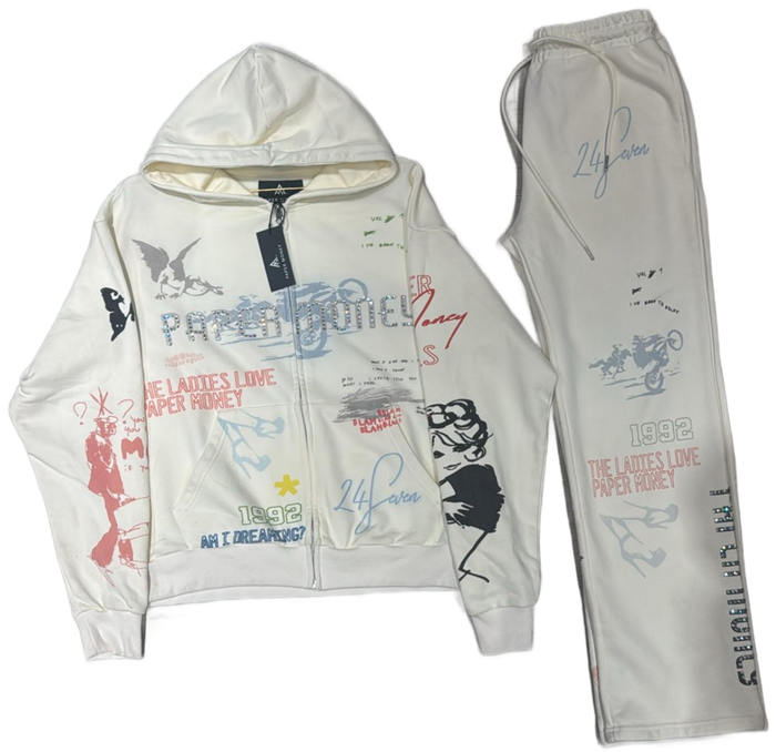 Paper Money - International Zip - White - Clique Apparel
