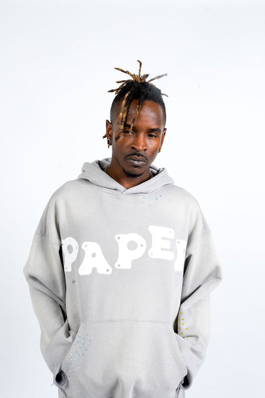 Paper Money - Paper Hoodie - Grey - Clique Apparel