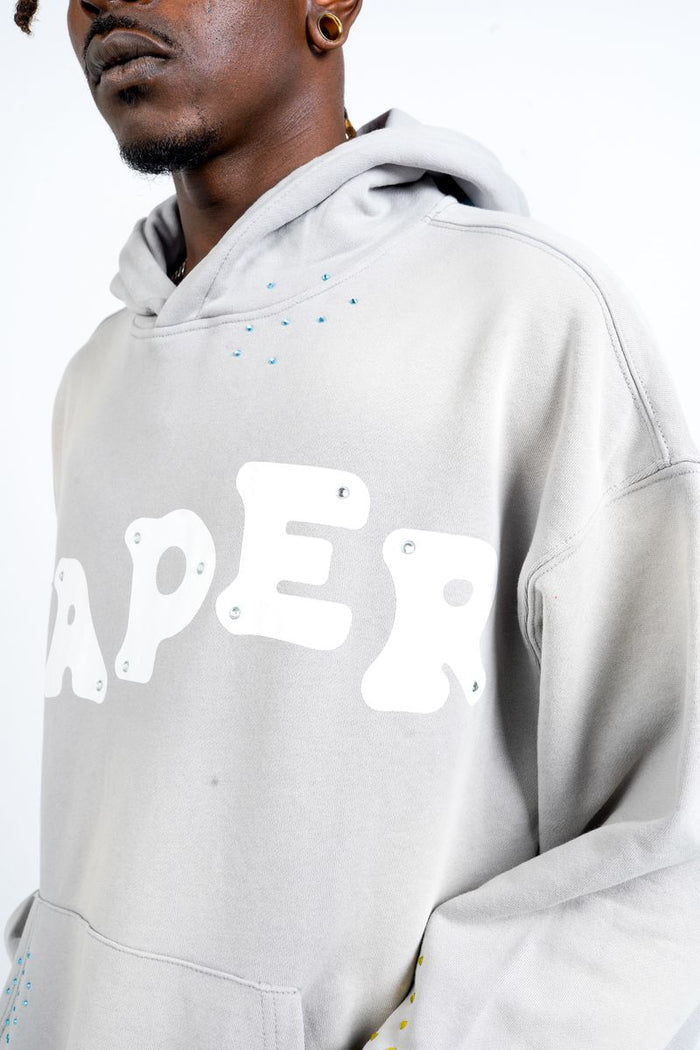 Paper Money - Paper Hoodie - Grey - Clique Apparel
