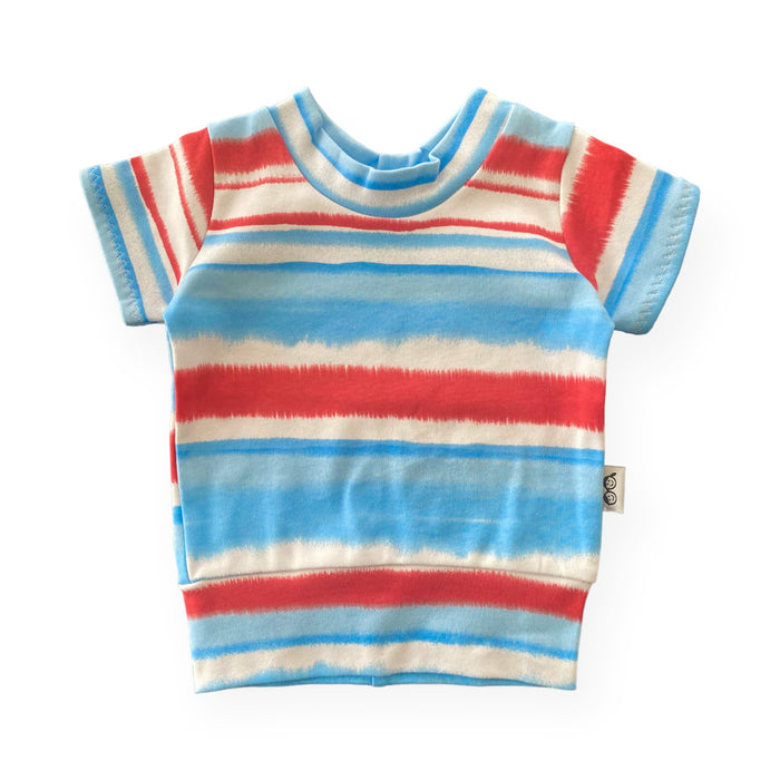 Patriotic Tie Dye Stripes Summer Lounge Set