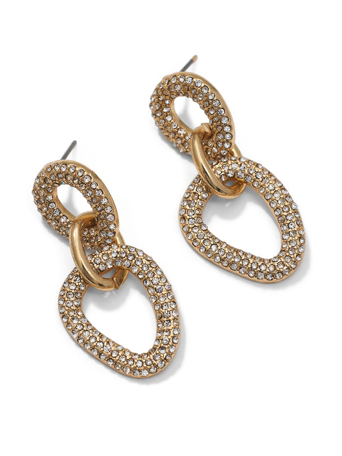 Pavé Link Earrings