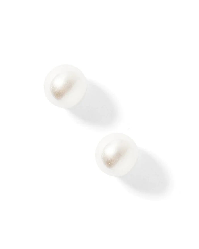 Payton Pearl White 5mm | Screwback Stud Earrings