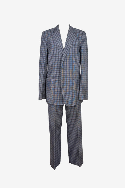 Peace Hong Kong Houndstooth check 2 piece vintage suit