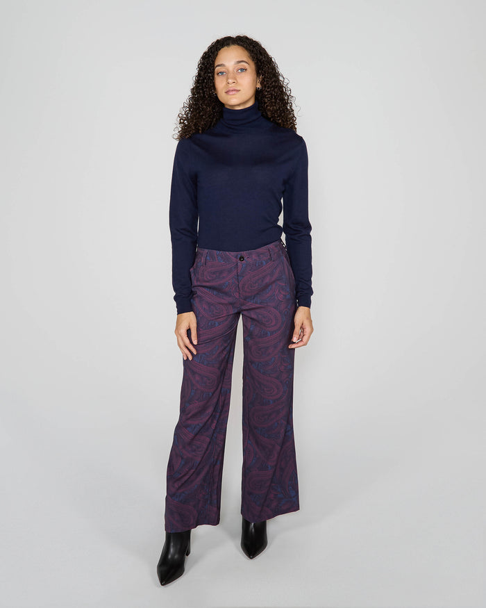 PHOEBE TAILORED PANT - BADALONA PLUM
