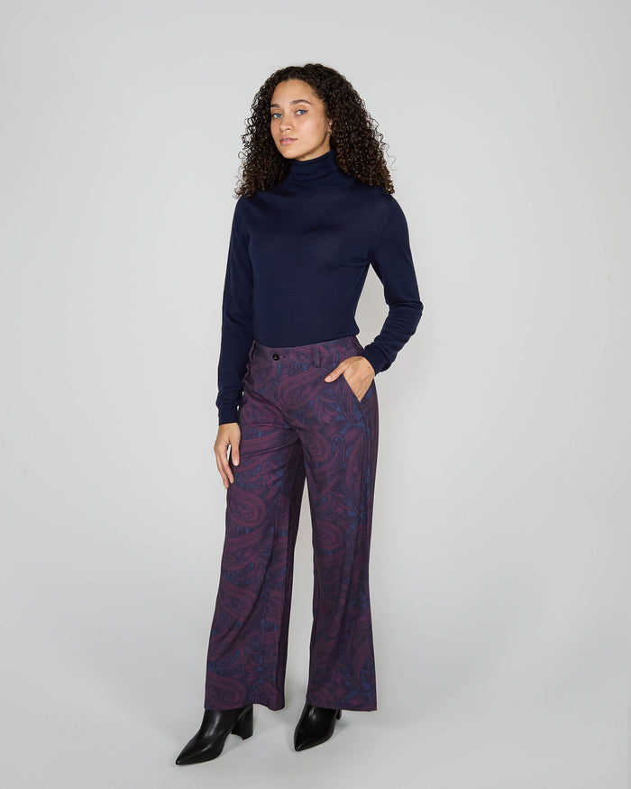 PHOEBE TAILORED PANT - BADALONA PLUM