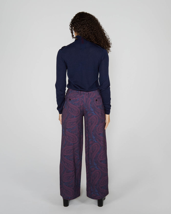 PHOEBE TAILORED PANT - BADALONA PLUM