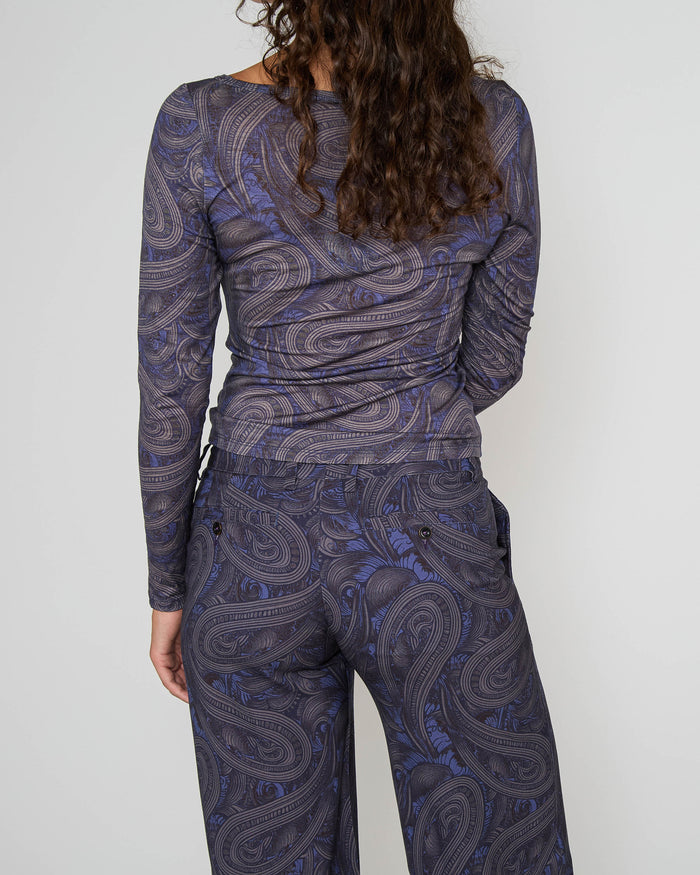 PHOEBE TAILORED PANT - BADALONA SMOKE