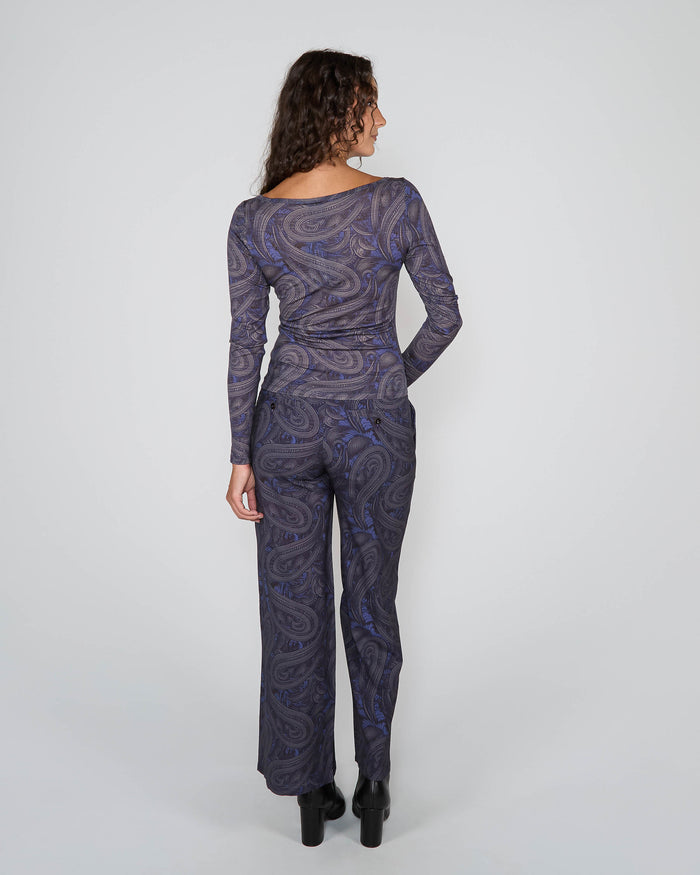 PHOEBE TAILORED PANT - BADALONA SMOKE