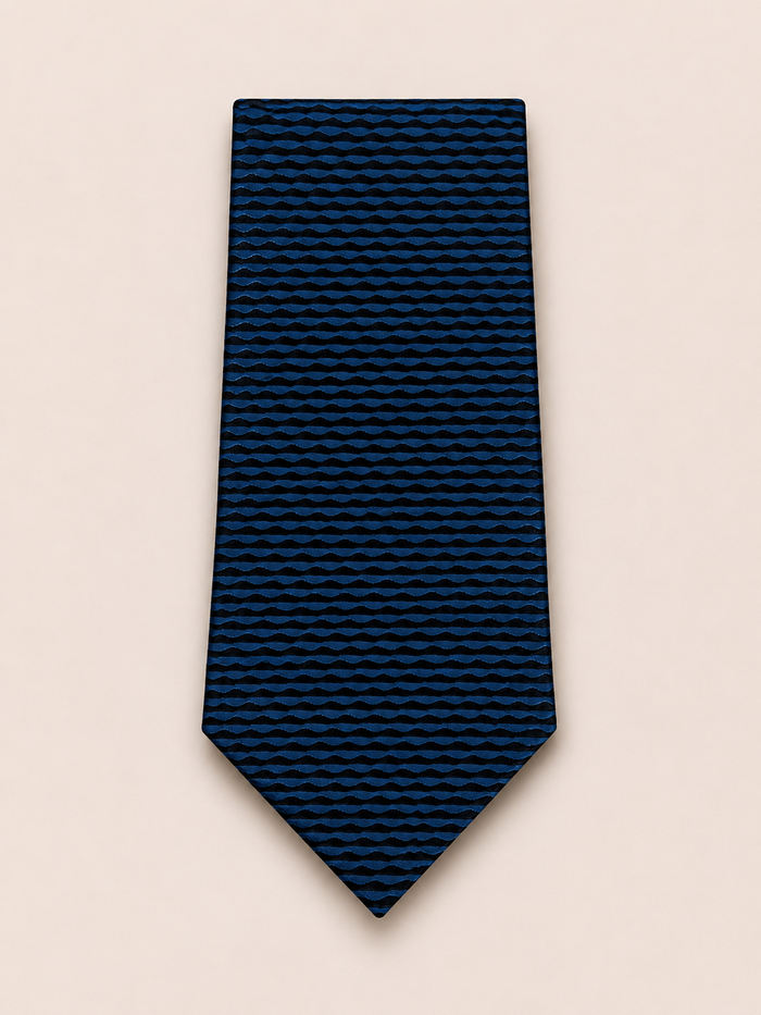 Pierre Cardin Cobalt Flow Silk Tie