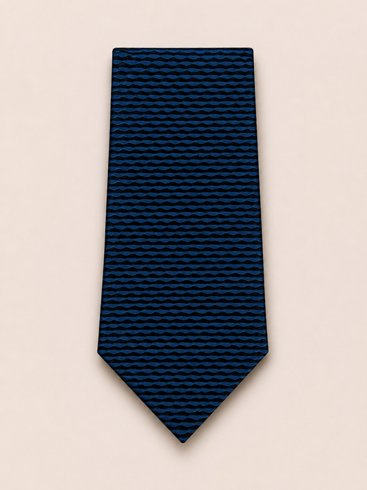Pierre Cardin Cobalt Flow Silk Tie