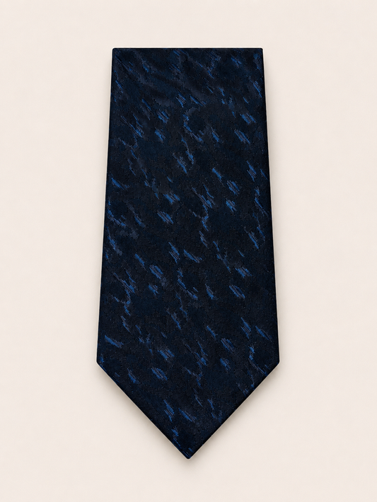 Pierre Cardin Midnight Static Blue Silk Tie