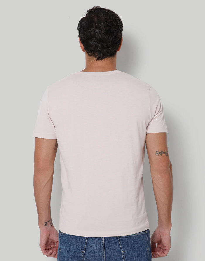 Pink Floral Print Crew Neck T-Shirt