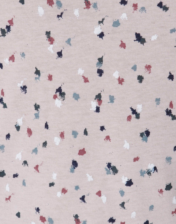 Pink Floral Print Crew Neck T-Shirt