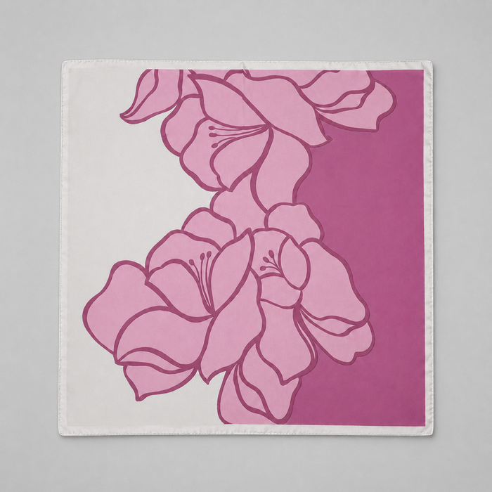 Pink Floral Print scarf
