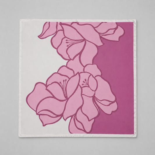 Pink Floral Print scarf